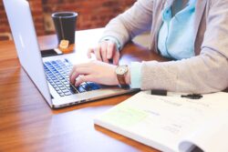 person at computer