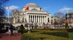 image of the columbia university campus featuring the domed library