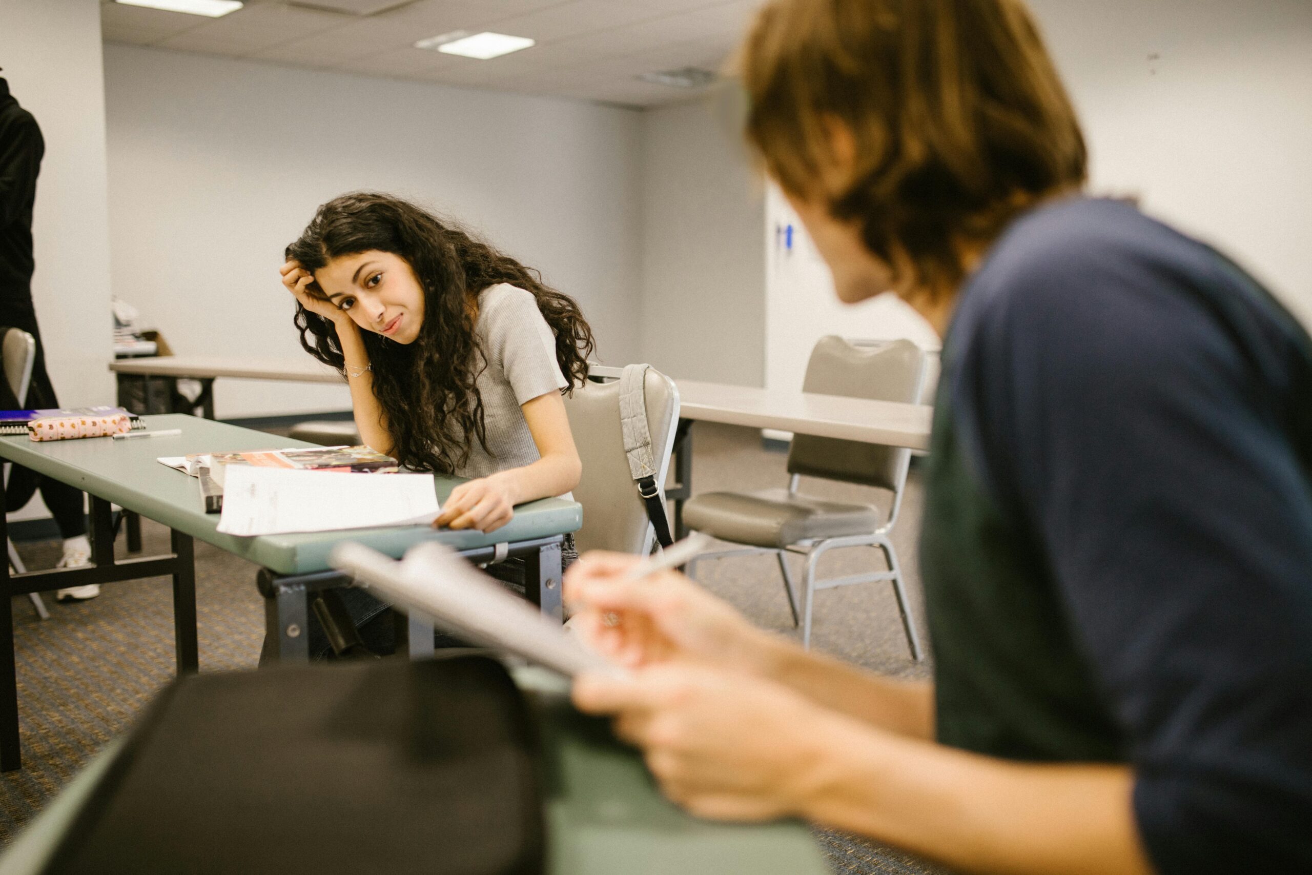 Students Cheating During an Exam