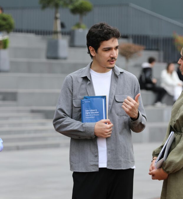 Diverse Students Discussion Outdoors