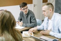 Man Listening to His Colleague