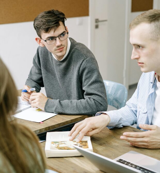 Man Listening to His Colleague