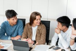 People Having Conversion Together in the Office