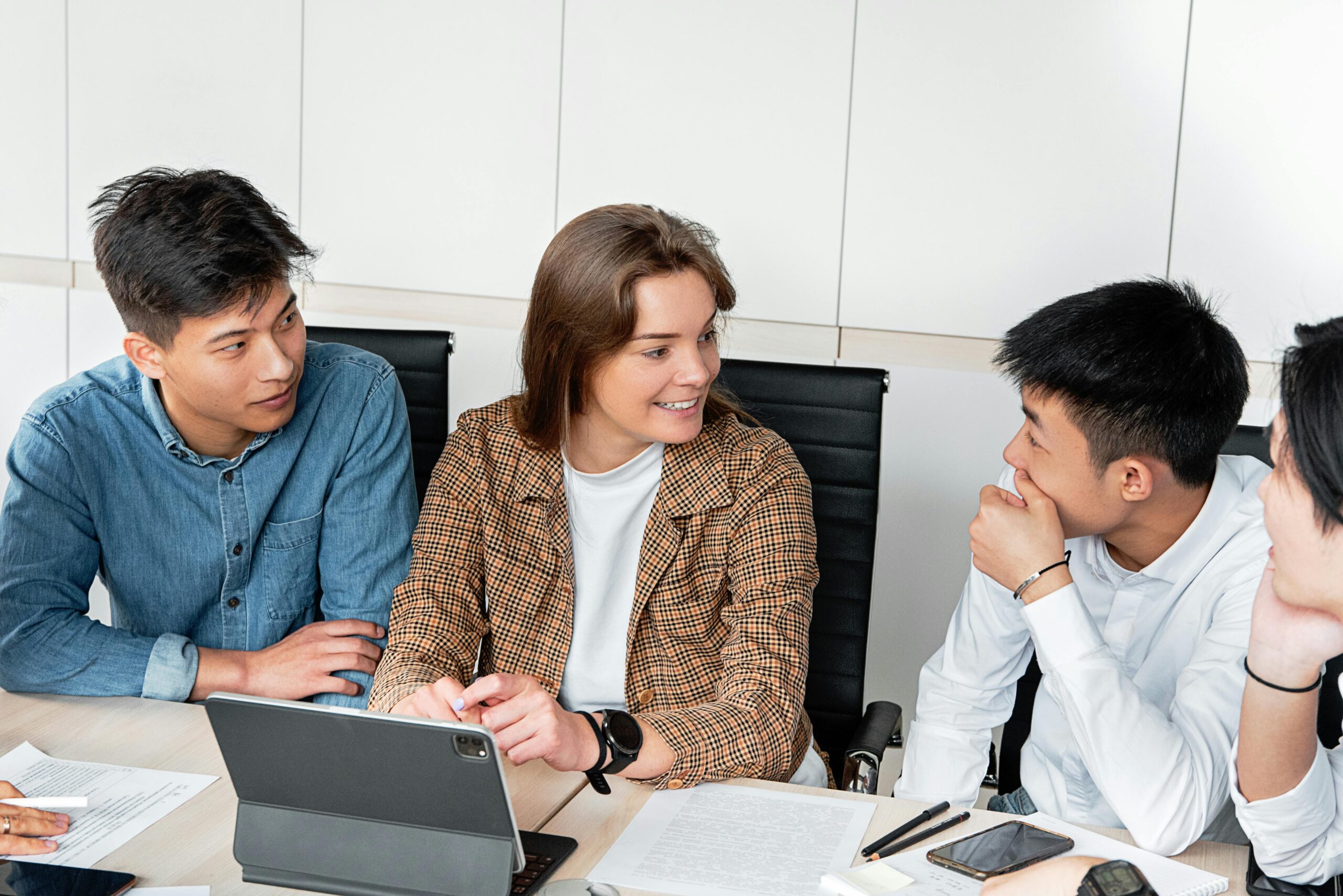 People Having Conversion Together in the Office