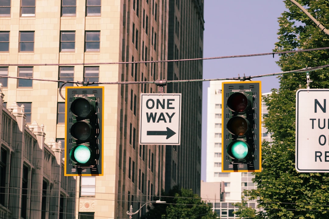 A busy street lined with various buildings, showcasing urban architecture and city life.